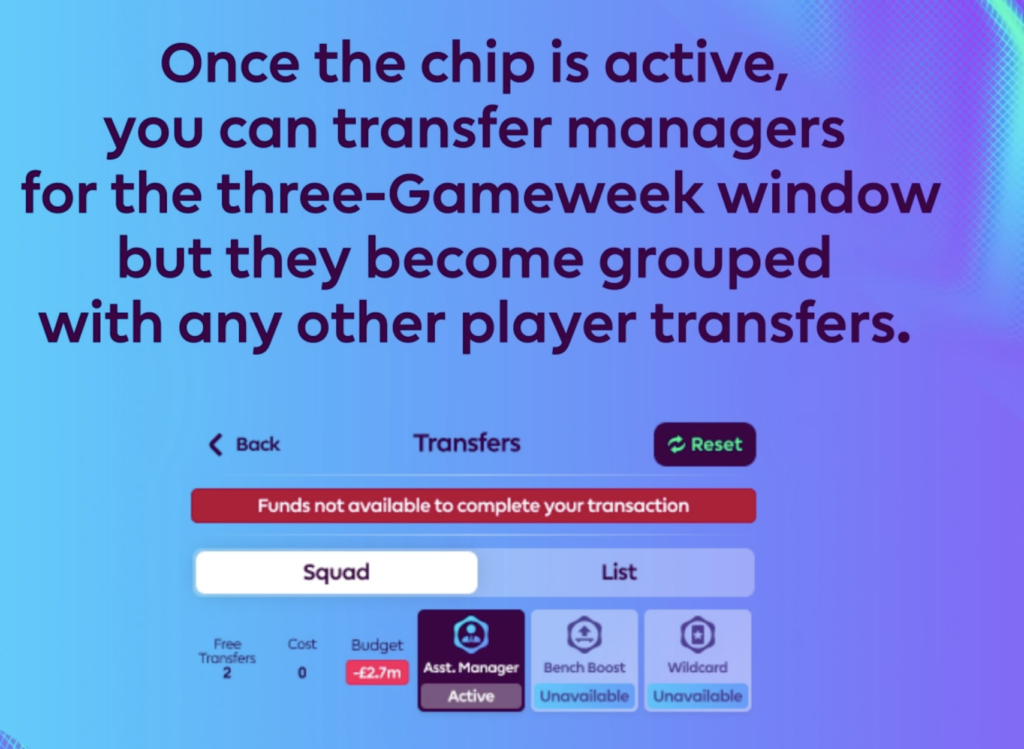 FPL Assistant Manager Rules 